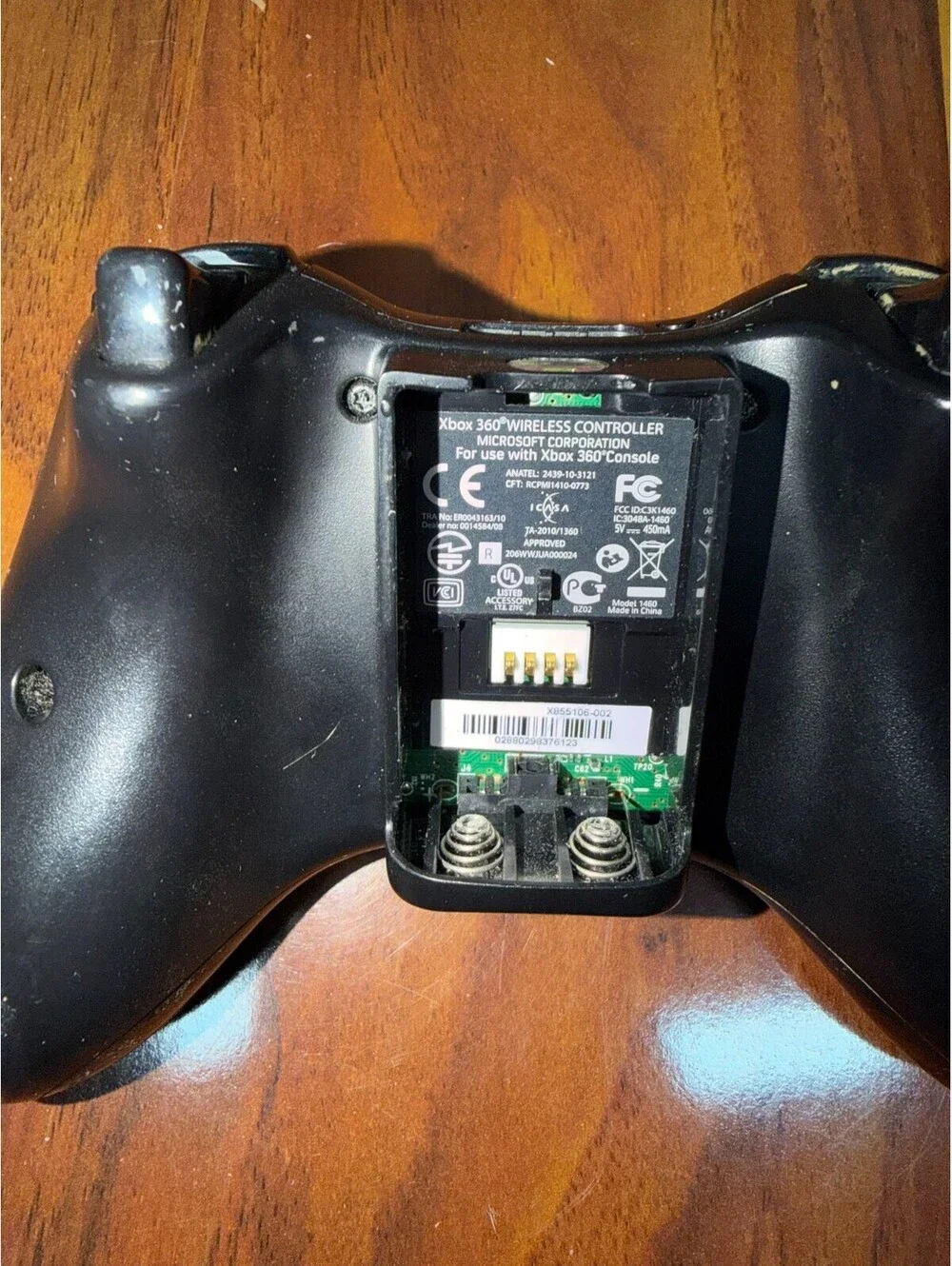 Microsoft Xbox 360 Wireless Gaming Controller - Black (Model 1403)